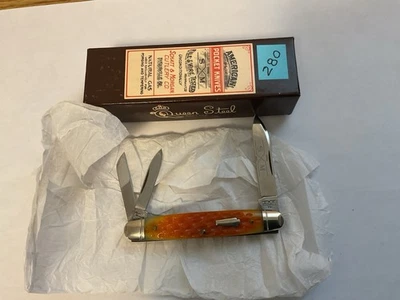 CUCHILLO DE HUESO DE MAZORCA DE MAÍZ SERIE 4 SCHATT & MORGAN QUEEN WHITTLER 043221 SIN USAR, EN CAJA Foto 1 de 4