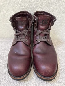UGG MEN'S LEATHER ANKLE BOOT SIZE 10 M - Picture 1 of 11