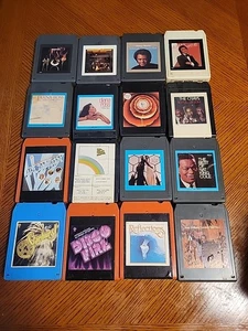Lot 16 8-track tapes 70s - Diana Ross O'JAYS Stevie Wonder KC & Sunshine MATHIS - Picture 1 of 14