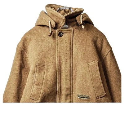 Rare BARACUTA Wool N-3B Quilted Coat Detachable Hood Vintage M 38 Camel F/S - Image 1 of 4