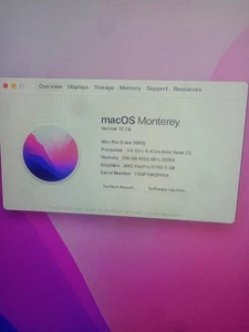 Apple Mac Pro (Late 2013) 3.5GHz 6-Core Xeon • 128GB RAM • 1TB SSD • D700 6GB - Picture 1 of 4