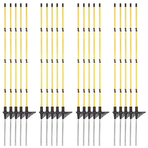 46 Inches Fiberglass Step in Electric Fence Posts,Temporary Fence Stakes - 20 - Picture 1 of 5