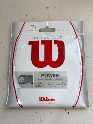 Wilson Natural Gut Power WRZ9498TP 12M/40' TRIP 16/130 sellado PVP $145 Foto 1 de 2