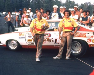 BILL GRUMPY JENKINS & LARRY LOMBARDO IN WINNERS CIRCLE 8X10 GLOSSY PHOTO #9 - Picture 1 of 1