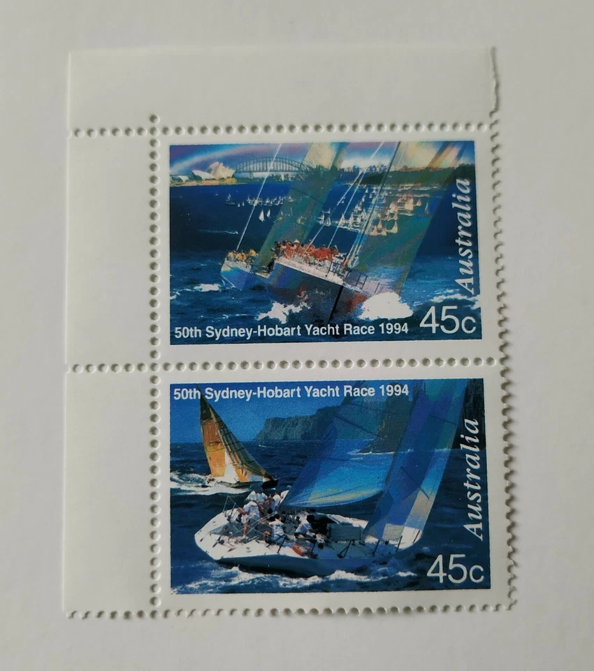 1994 Australia Sailing Ship Yacht Race 2v Stamps (Se-tenant pair) Lot B - Image 1 of 2
