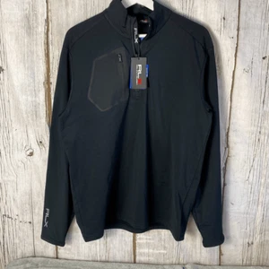 Ralph Lauren RLX Performance Quarter-Zip Pullover Black NWT Size L 200 - Picture 1 of 12