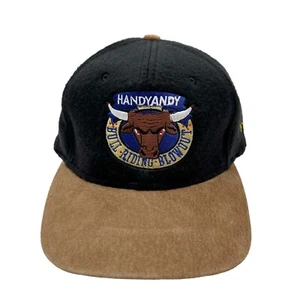 Vintage KC Handy Andy Hat Bull Riding Wrangler Strap Back Wool San Antonio Texas - Picture 1 of 12