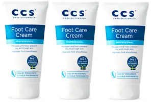 3 x CCS Foot Care Cream for Dry Skin/Cracked Heels, Moisturing, Effective 175ml - Picture 1 of 5