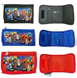 1PC Marvel Avengers Kids Tri-Fold Wallet Coin Holder Bag - Picture 1 of 7