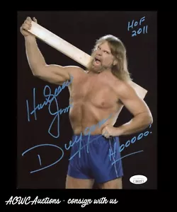 Autogramm 8x10 Foto - "Hacksaw" Jim Duggan (WWE) - JSA zertifiziert - Bild 1 von 2
