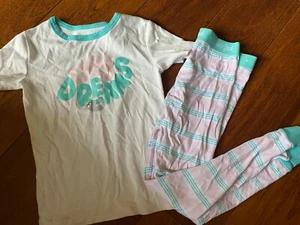 girls CAT & JACK SLOTH 2 PIECE PAJAMAS pants COTTON short sleeve CUTE size 10 - Picture 1 of 2