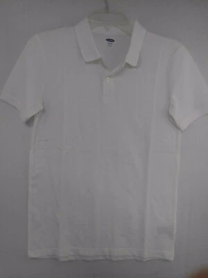 Polo de manga corta azul marino antiguo para niños de malla blanca de algodón XL 14-16 Foto 1 de 2
