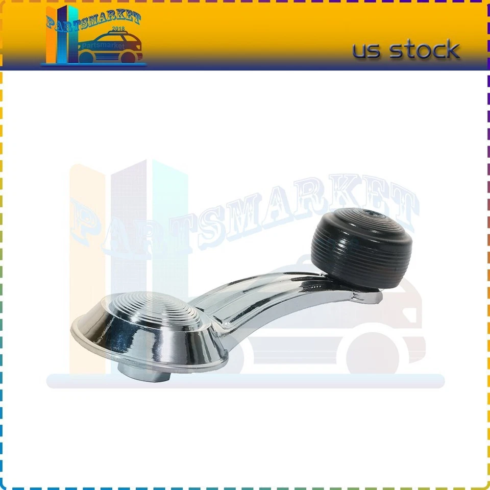 Manivela de ventana izquierda derecha cromada negra izquierda derecha para Cadillac Deville 1968 1 pieza Foto 1 de 4