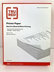 Staples 8.5" x 11" Copy Paper 20 lbs. 92 Brightness 500/Ream - Picture 1 of 3