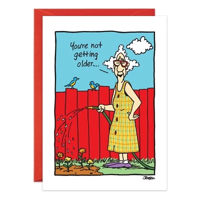 Humor Funny Getting Older Birthday Card -  Him Her Friend Oatmeal Studios  - Image 1 of 2