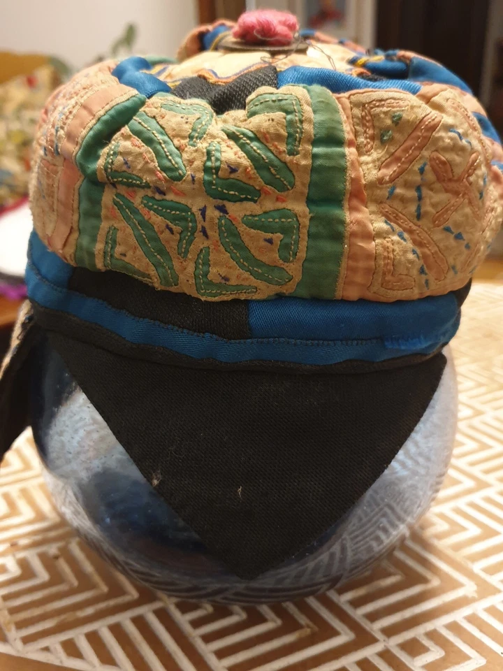 Hmong Childs Cap Laos - Handmade traditional embroidery  - image 1 of 4