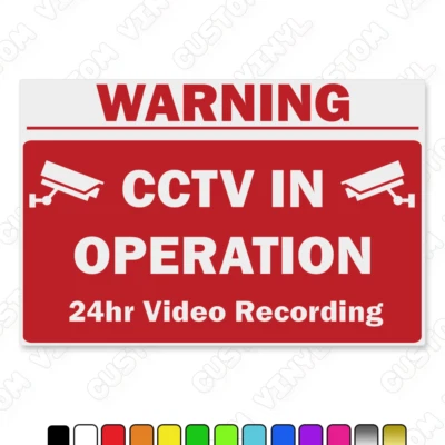CCTV In operation sign, cctv sign, cctv recording sign, plastic cctv sign - Image 1 of 4