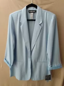 Women's Blue Jacket/Blazer Sag Harbor brand size 14 New with Tags - Picture 1 of 7