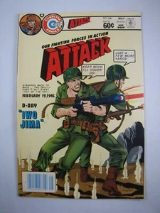 Charlton Comics Group Our Fighting Forces in Action Attack #34 May 1982 a - Picture 1 of 2
