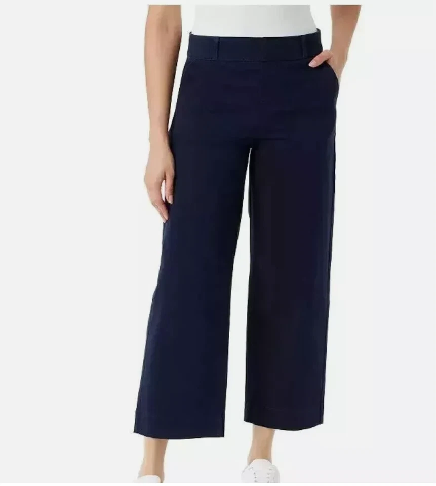 Pantalones cortos de pierna ancha Gloria Vanderbilt para dama, azul marino, 8 Foto 1 de 1