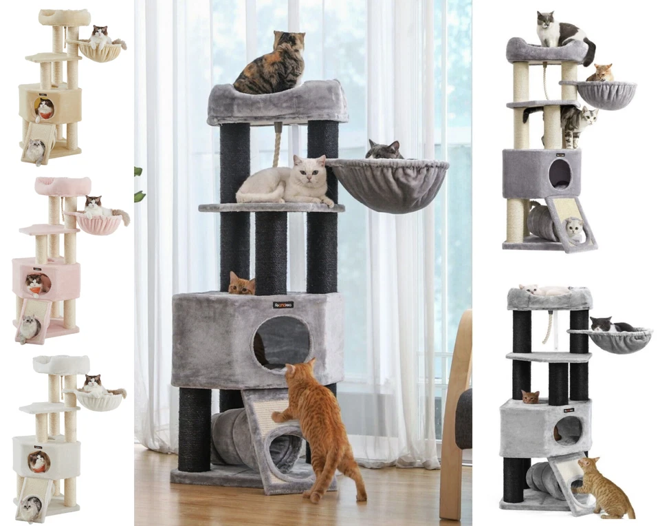 Kratzbaum größer 141 cm dicken Säule stabil Kippschutz Katzenbaum - Bild 1 von 1