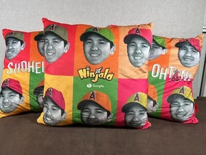 Ninjala Shohei Ohtani Pillow Los Angeles Angels Stadium 8/31/21 Set Of 3 - Picture 1 of 9