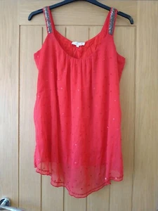 Debenhams Red Herring Maternity Top Size 14 Red - Picture 1 of 9