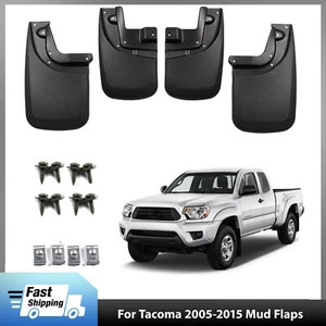 Front & Rear Splash Guards Mud Flaps for Toyota Tacoma 2005-2015 w/Fender Flares - Picture 1 of 13