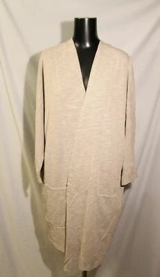 Donni Womens Ribbed Open Cardigan Duster Kimono Sandwash Stripe One Size NWT - Image 1 of 4