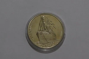🧭 🇺🇸 USA UK GB TITANIC MEDAILLE ZINN PROOF 40mm B79 #100 BX8 - Bild 1 von 5