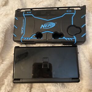 Nintendo DS Lite Cobalt/ Black Console System With Nerf Case Working