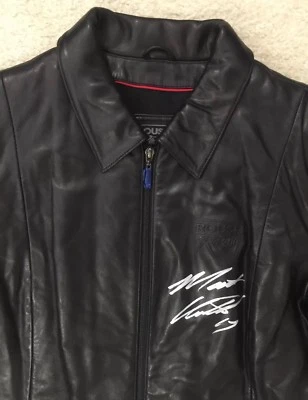 NUEVA Chaqueta de Cuero Roush Racing para Mujer, Matt Kenseth Autografiada, Talla L, Nascar Foto 1 de 4