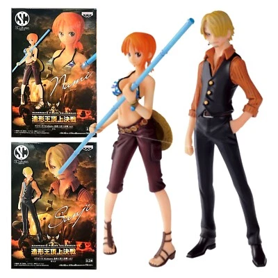 Figura de Batalla BANPRESTO ONE PIECE SCultures Zoukei King Summit Nami Sanji Nuevo Foto 1 de 4