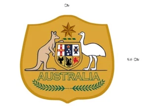 Juego de 3 insignias de hierro con cresta de fútbol de Australia para material de tela - Imagen 1 de 2