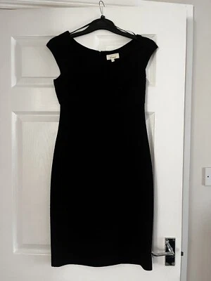 Linea Bodycon Ribbed Black Dress UK 10 - Image 1 of 4