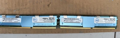 Dell SNPM788DCK2/ 8GB 4RX4 PC2-5300 Server Memory MT72HTS1G72FZ-667H1D6 Lot Of 2 - Image 1 of 2