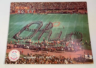 November 1, 1975  OHIO STATE BUCKEYES VS INDIANA BIG TEN FOOTBALL PROGRAM - Image 1 of 4