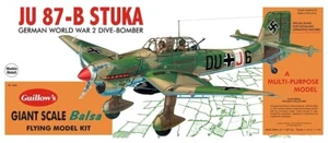 Junkers JU 87-B Stuka scala gigante 1:16 kit aereo balsa di Guillow 870 mm ala - Foto 1 di 2