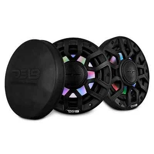 DS18 NXL-IQ6/BK 6.5" 2-Way Marine Coaxial Speakers with Dream RGB LED Lights - Picture 1 of 9