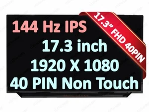 New 17.3" LED LCD Screen for 40pin 144Hz MSI GE75 RAIDER 10SE 10SF 10SGS FHD - Picture 1 of 3