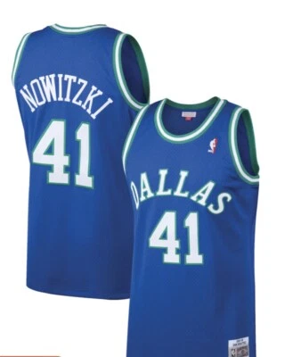 Camiseta clássica de madeira Mitchell & Ness Dirk Nowitzki 98-99 tamanho M: pequeno (36) Novo com etiquetas - Imagem 1 de 3