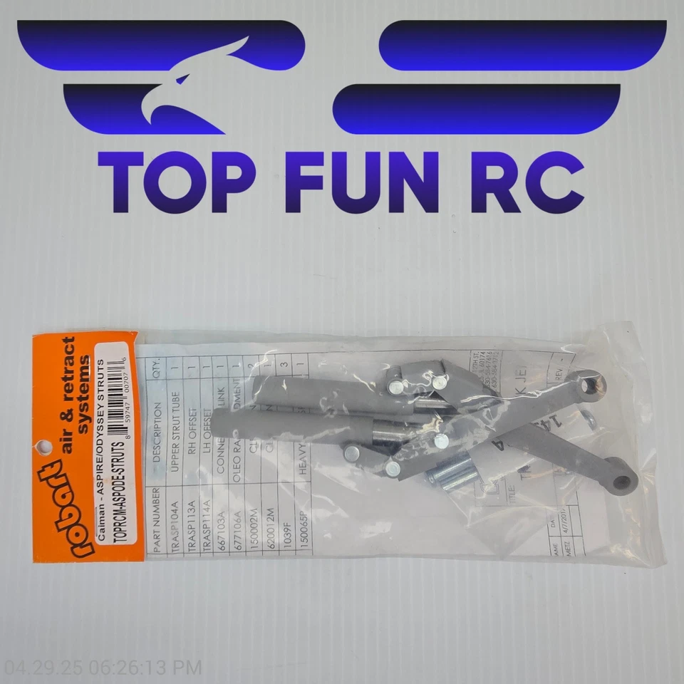 ROBART TOP RC TOPRCM-ASPODE-STRUTS FOR ODYSSEY STRUTS - Image 1 of 1