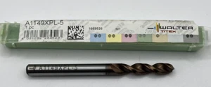 Walter Titex A1149XPL-5 5 mm 3xD HSS XPL Coated UFL Stub Length Drill Bit - Picture 1 of 5