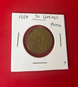 20 CENTIMES FRANKREICH MÜNZE 1964 - SCHÖNE WELTMÜNZE!!! - Bild 1 von 2