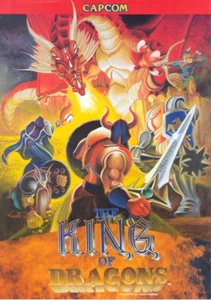 The King Of Dragons Capcom Arcade Glossy Promo Ad Poster Unframed A0448 - Picture 1 of 6