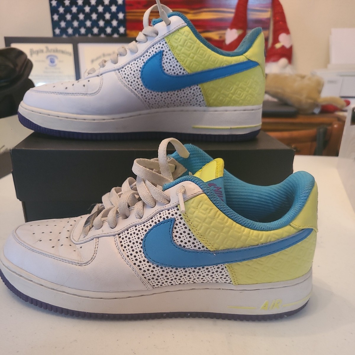 Nike Air Force 1 '07 Vivid Blue W for sale | eBay