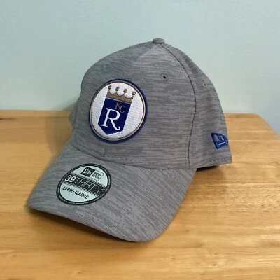 Kansas City Royals New Era 39Thirty Clubhouse Collection Cap Hat L/XL - Image 1 of 4