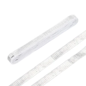 20 Yards Square Sequins Trim 5 Row 1 Inch Flat Sequin Strip Silver - Picture 1 of 5