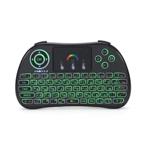 Wireless Touch Pad Keyboard USB 2.4G Multi Point w RGB Backlight Cordless Keypad - Picture 1 of 11