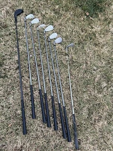 Golf Club Iron Set Dunlop Wedge SSD 4-9 Graphite Harrison Truetech Lob Steel - Picture 1 of 10